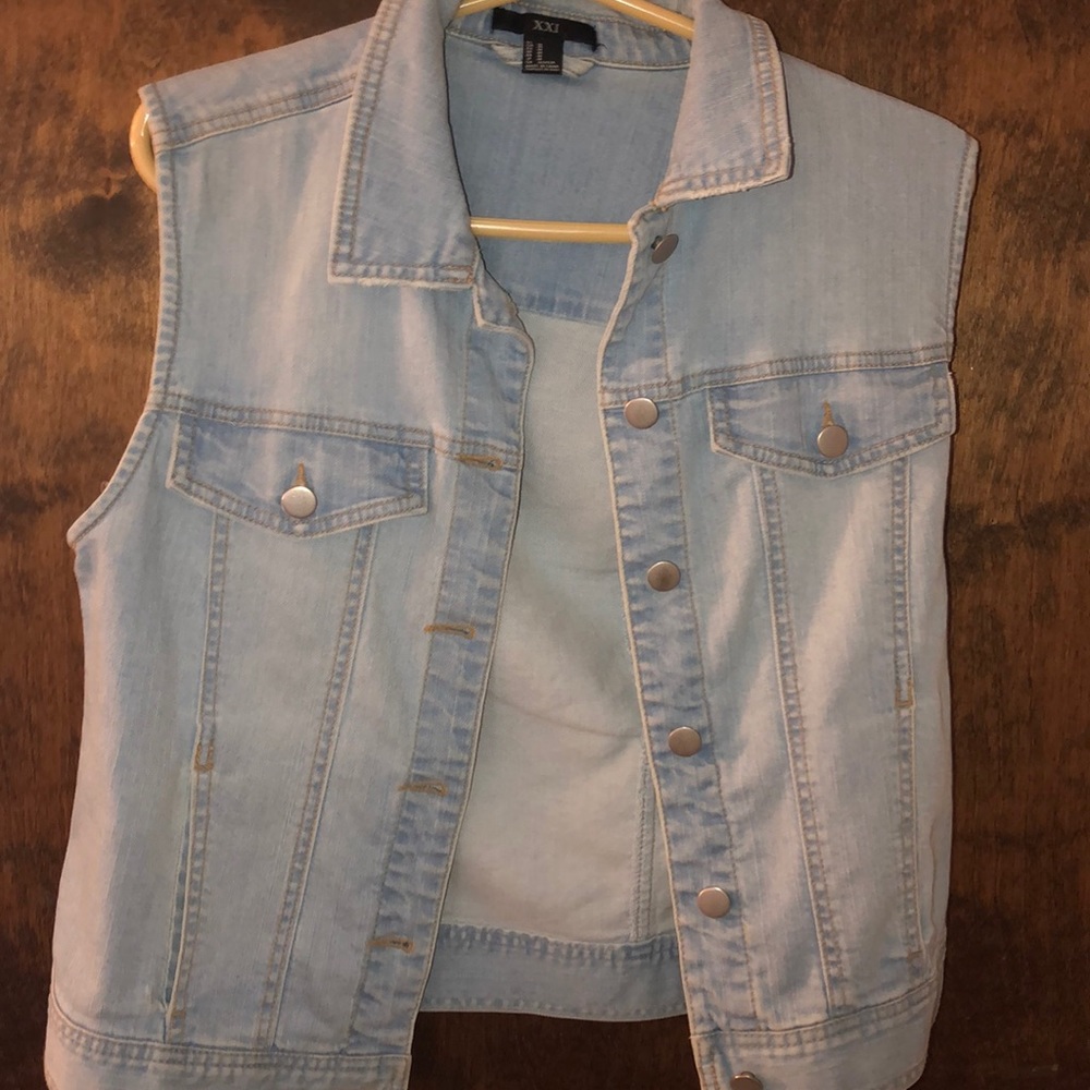 Blue jean vest